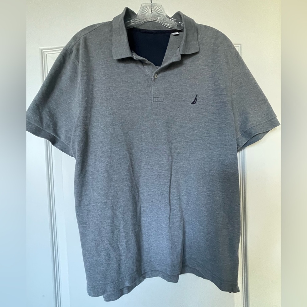 Nautica Heather Gray Polo Shirt
